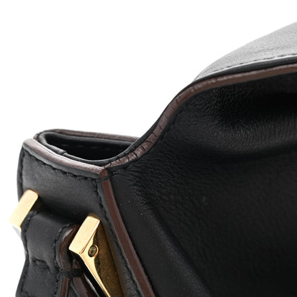 Fendi Vitello Flamingo Enamel Big Forever Mama Baguette Black 10 of 12