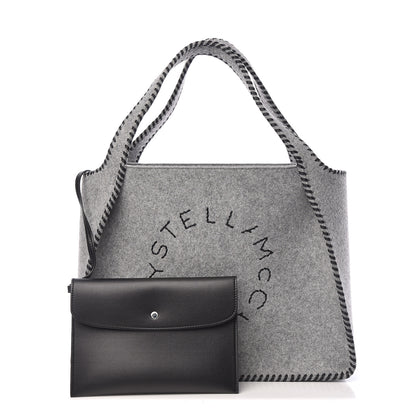 Stella McCartney Eco Felt East West Tote Smoke Slate 1 of 12