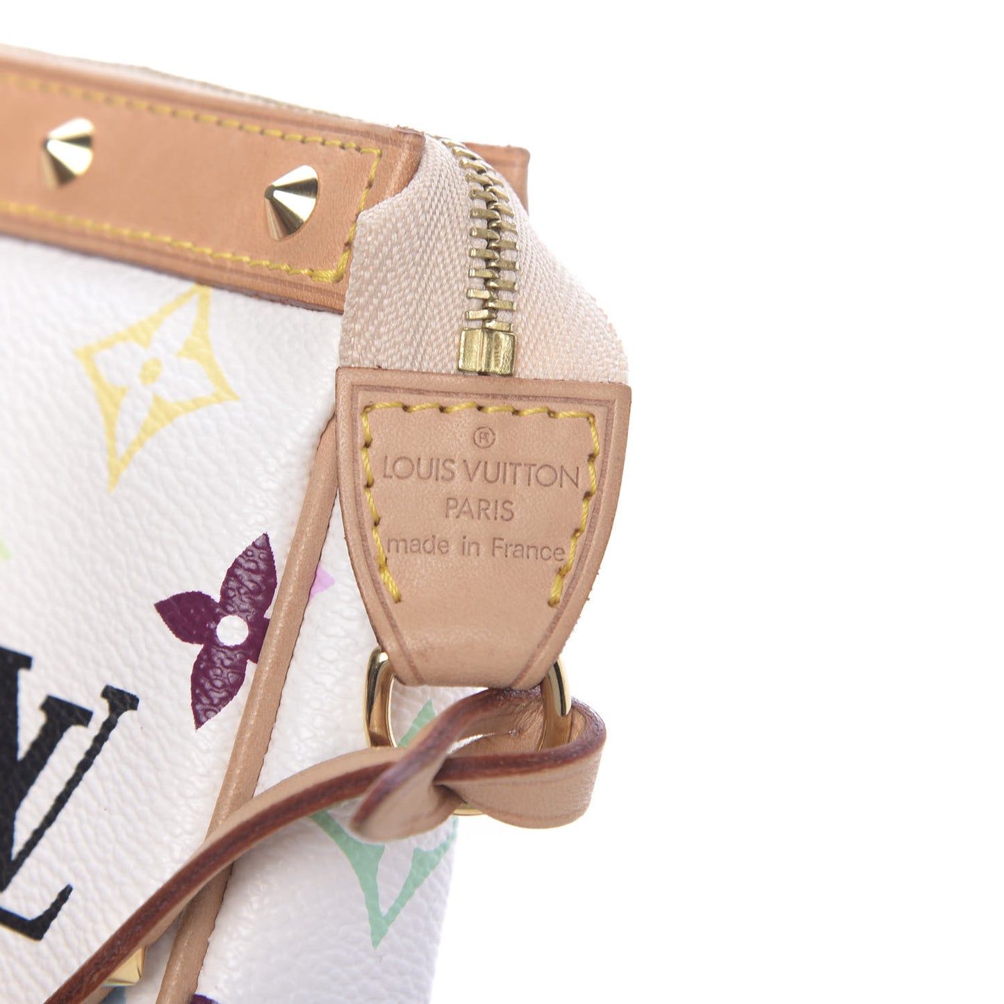 Monogram Multicolor Pochette Accessories White