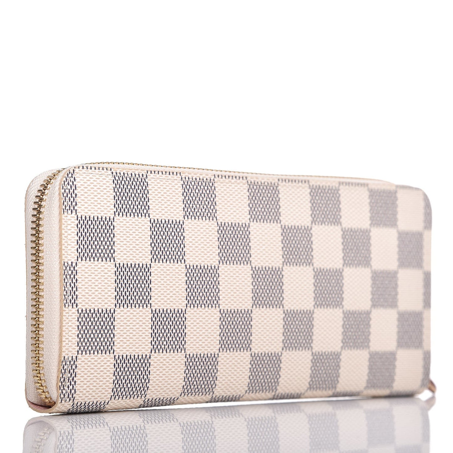 Damier Azur Clemence Wallet Rose Ballerine