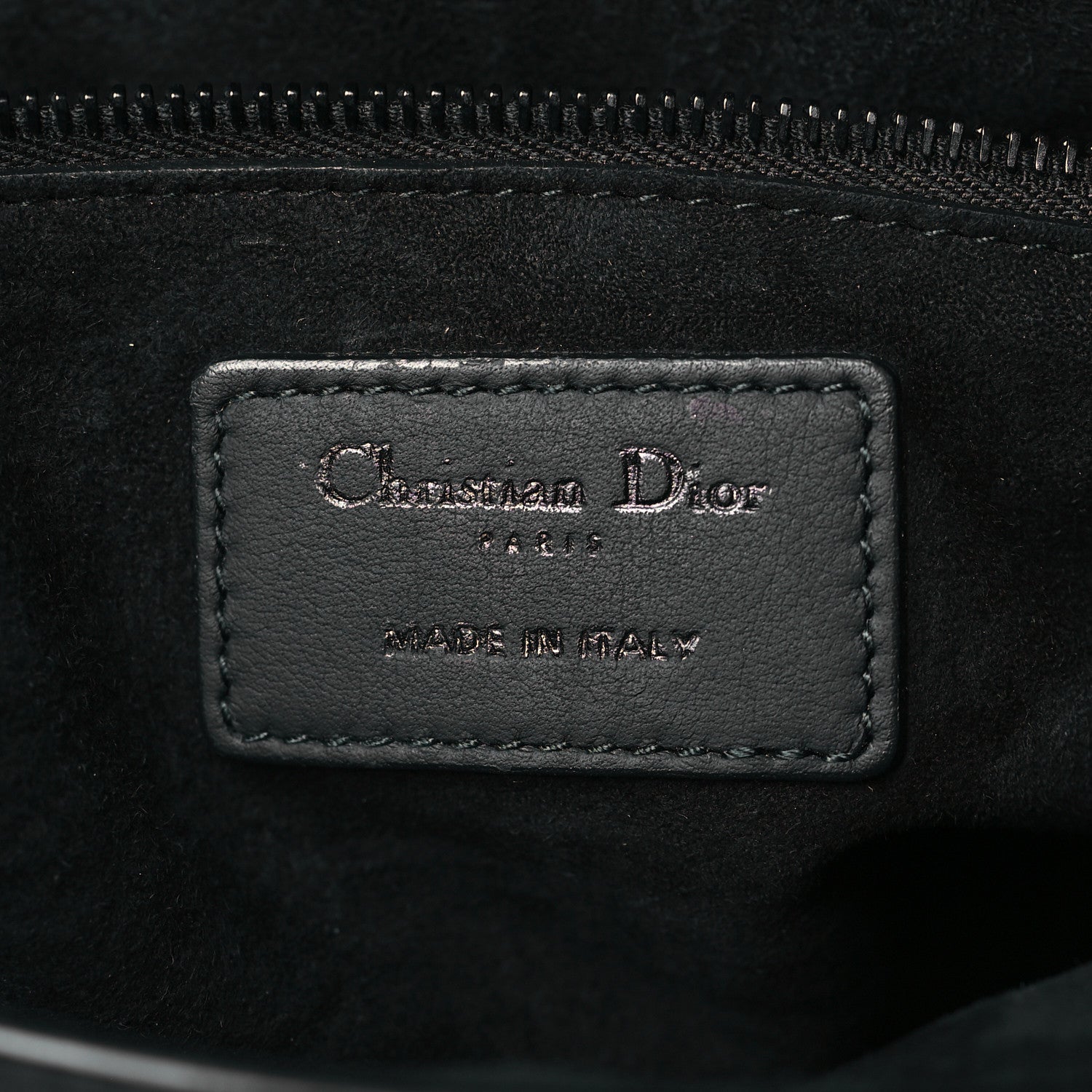 Christian Dior Calfskin Cannage Studded Medium Supple Lady Dior Black 5 of 10