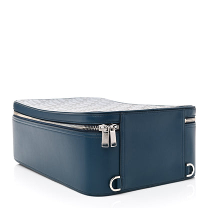 Christian Dior Calfskin Perforated Oblique Galaxy Marsupio World Tour Pelle Sling Navy Blue 4 of 7