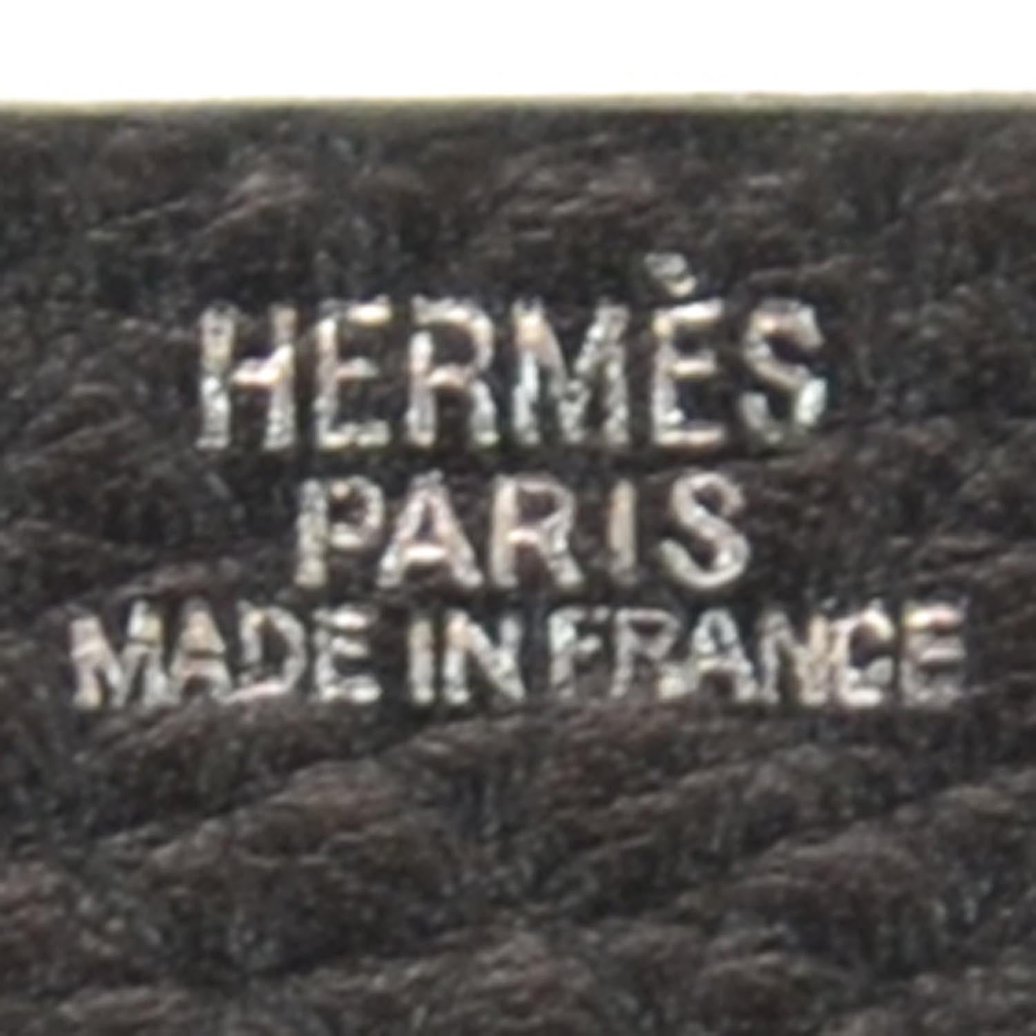 Hermes Togo Luggage Tag Black 4 of 4