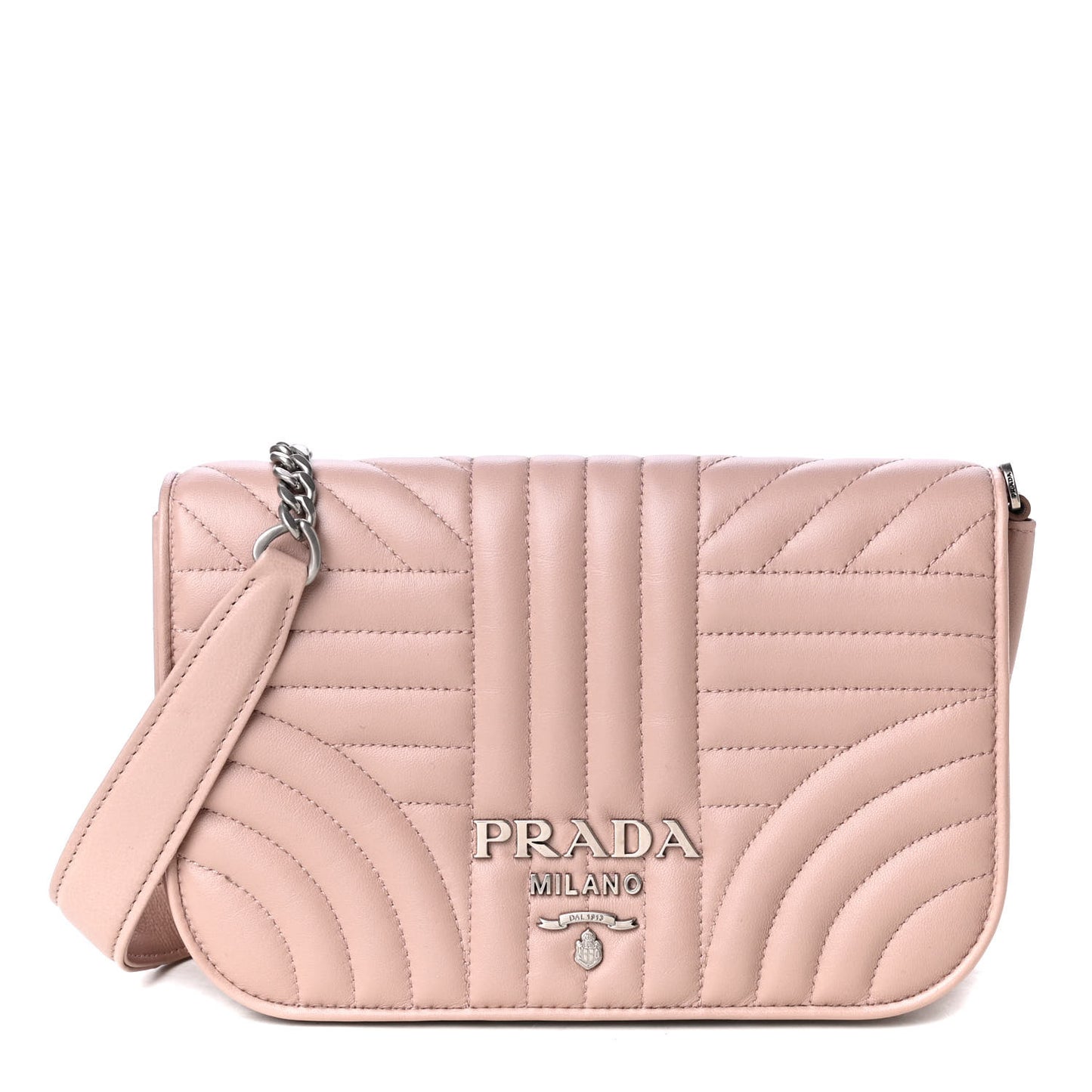 Nappa Impunture Small Diagramme Crossbody Bag Cipria