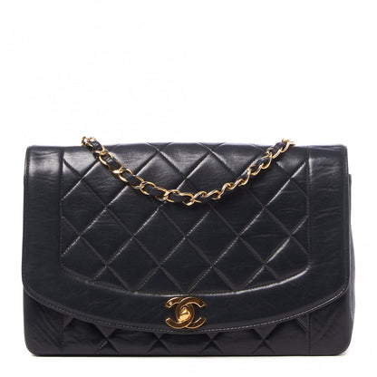 Chanel Lambskin Quilted Medium Single Flap Black 1 of 10