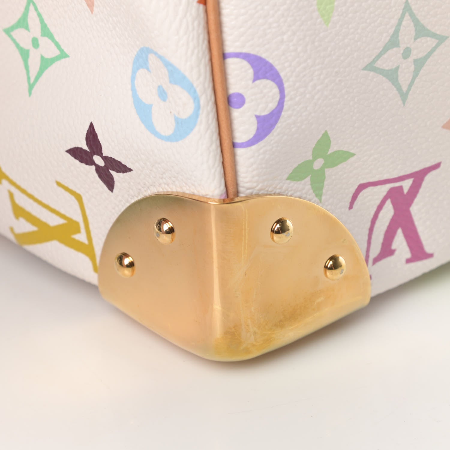 Louis Vuitton Monogram Multicolor Speedy 40 White 10 of 12