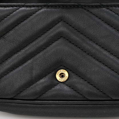 Gucci Calfskin Matelasse Super Mini GG Marmont Shoulder Bag Black 13 of 13