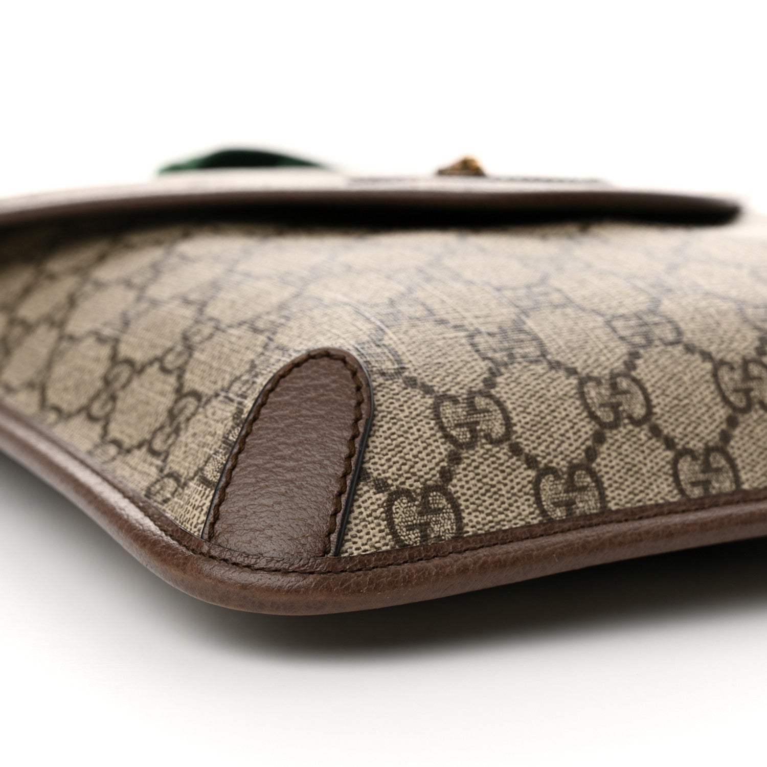 Gucci GG Supreme Monogram Web Medium Neo Vintage Flap Messenger Bag Beige New Acero 9 of 13