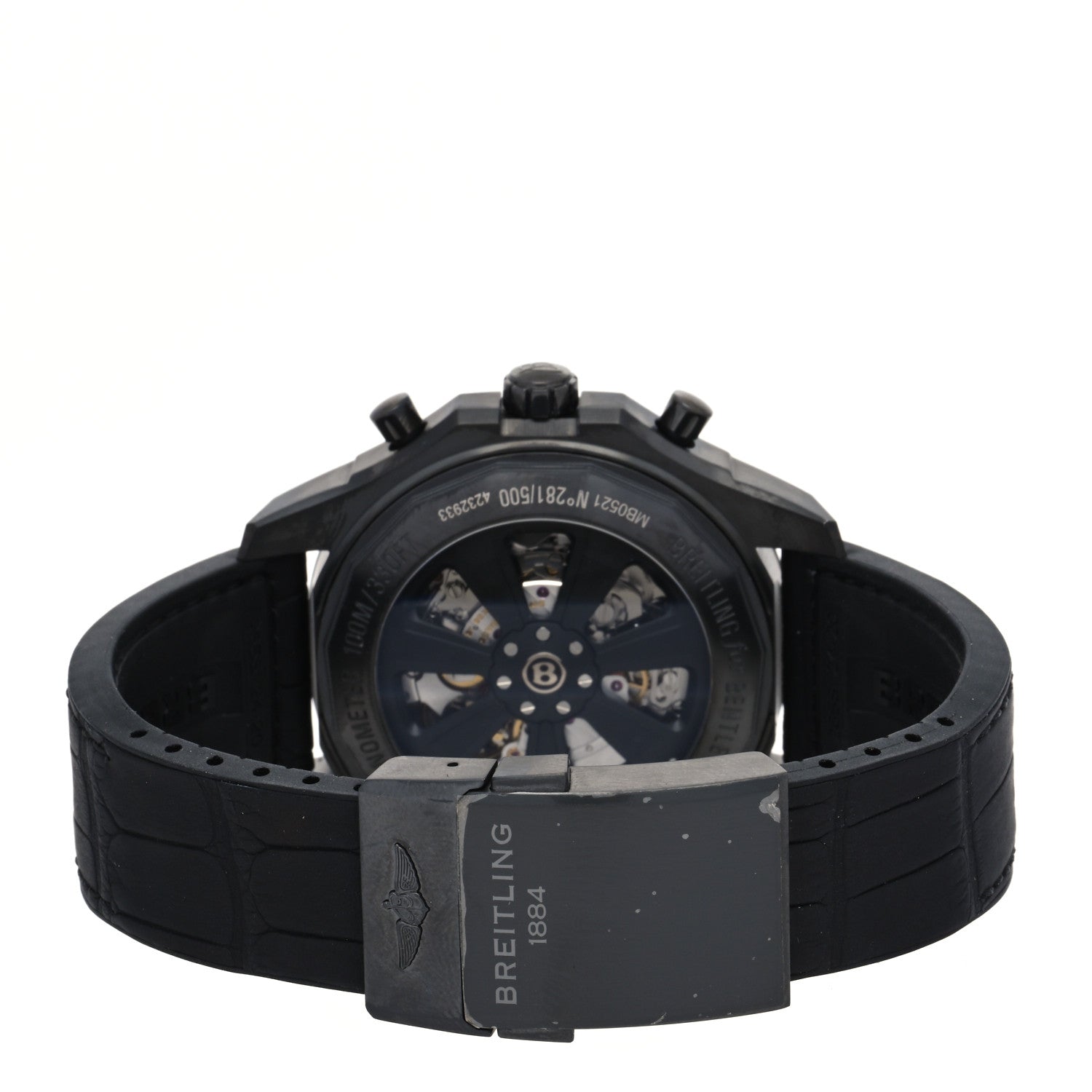 Breitling Stainless Steel Rubber 49mm Bentley B05 Unitime Chronograph Automatic Watch Black MB0521 3 of 5