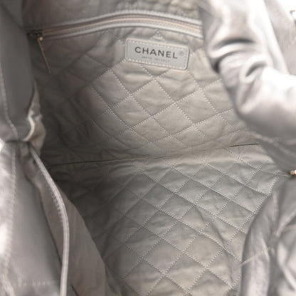 Chanel Metallic Calfskin Quilted Chanel 22 Silver 6 of 10