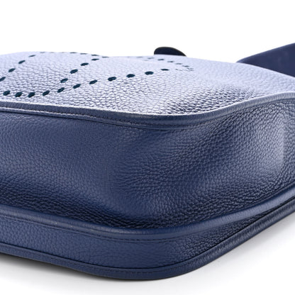 Hermes Taurillon Clemence Evelyne III GM Bleu Saphir 9 of 9