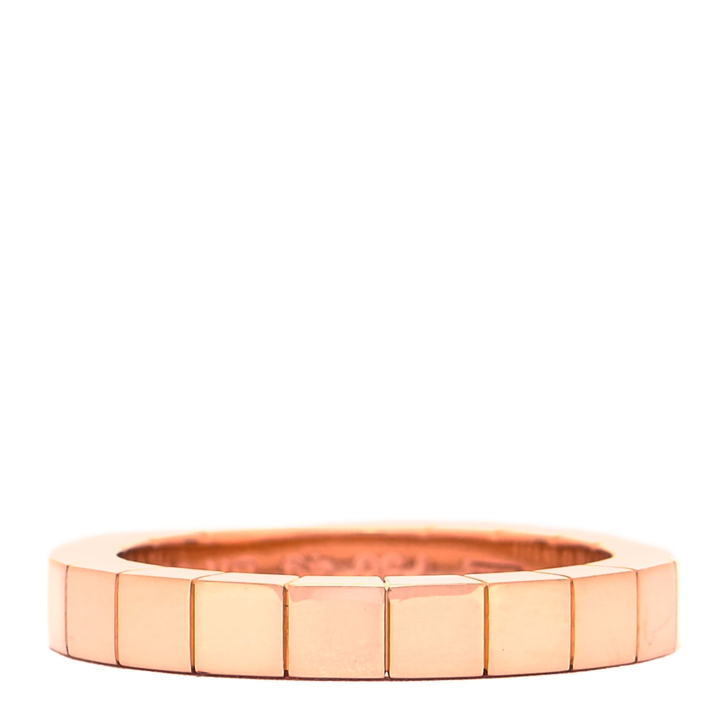 18K Pink Gold 3mm Lanieres Ring 49 4.75