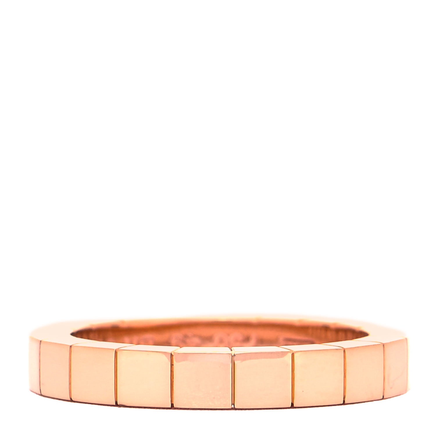 Cartier 18K Pink Gold 3mm Lanieres Ring 49 4.75 3 of 5