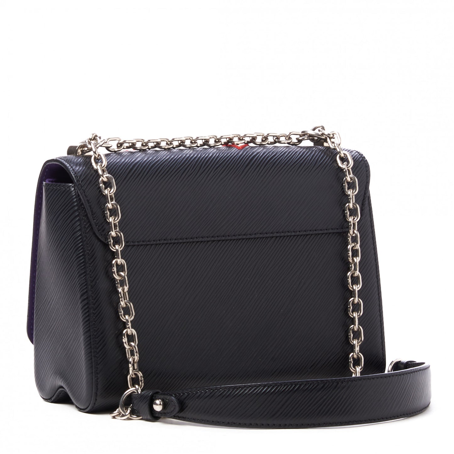 Epi Travel Stickers Twist Shoulder Bag MM Black