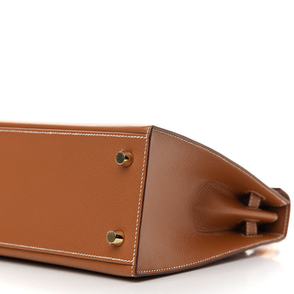 Hermes Epsom Kelly Sellier 25 Gold 9 of 10