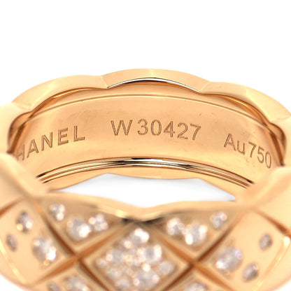 Chanel 18K Yellow Gold Diamond Small Coco Crush Ring 49 4.75 4 of 4
