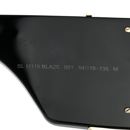 Saint Laurent Acetate Blaze Sunglasses SL M119 Black 7 of 8