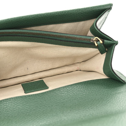 Gucci Pebbled Calfskin Small Dionysus Shoulder Bag Emerald 5 of 14