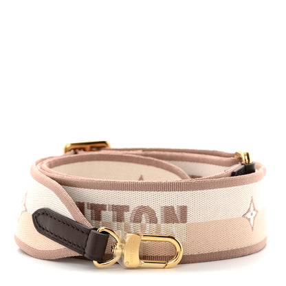 Louis Vuitton Jacquard Speedy Bandouliere 20 Shoulder Strap Beige Brown 1 of 3