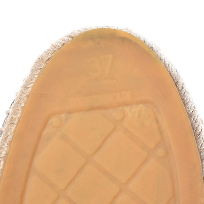 Chanel Striated Suede Espadrilles 37 Dark Grey 9 of 16