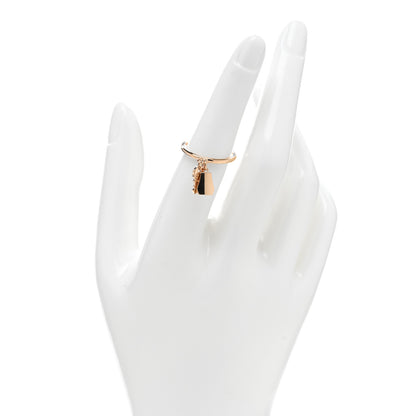 Hermes 18K Rose Gold PM Kelly Clochette Ring 52 6 2 of 5