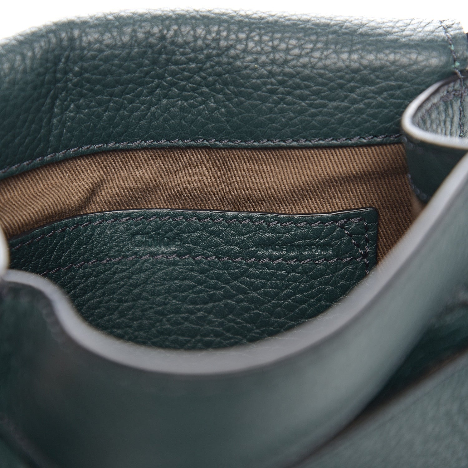 Chloe Calfskin Mini Marcie Round Crossbody Bag Rainforest 6 of 9