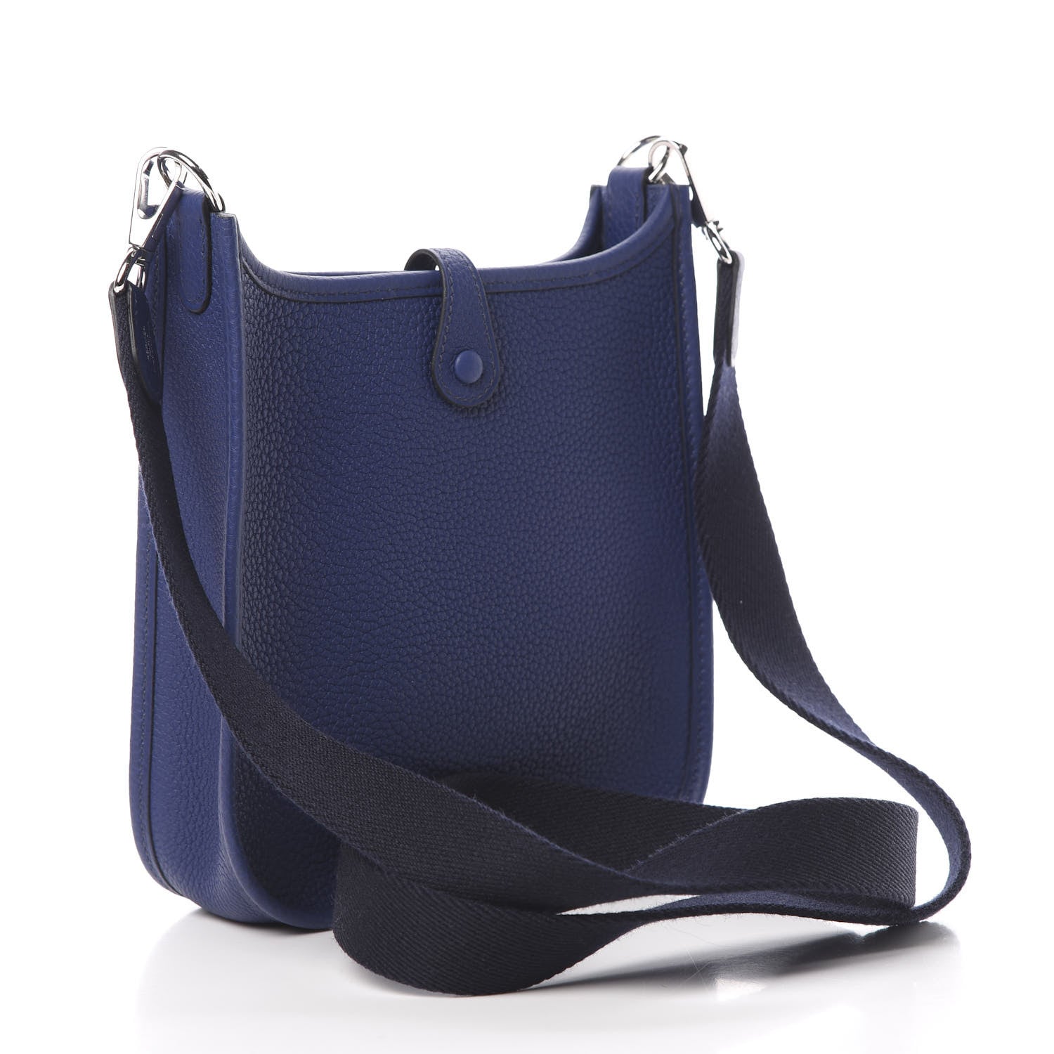 Hermes Taurillon Clemence Amazone Evelyne TPM Blue Saphir Blue Indigo 3 of 11