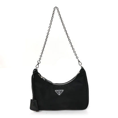 Prada Tessuto Nylon Mini Re-Edition 2000 Shoulder Bag Black 1 of 11