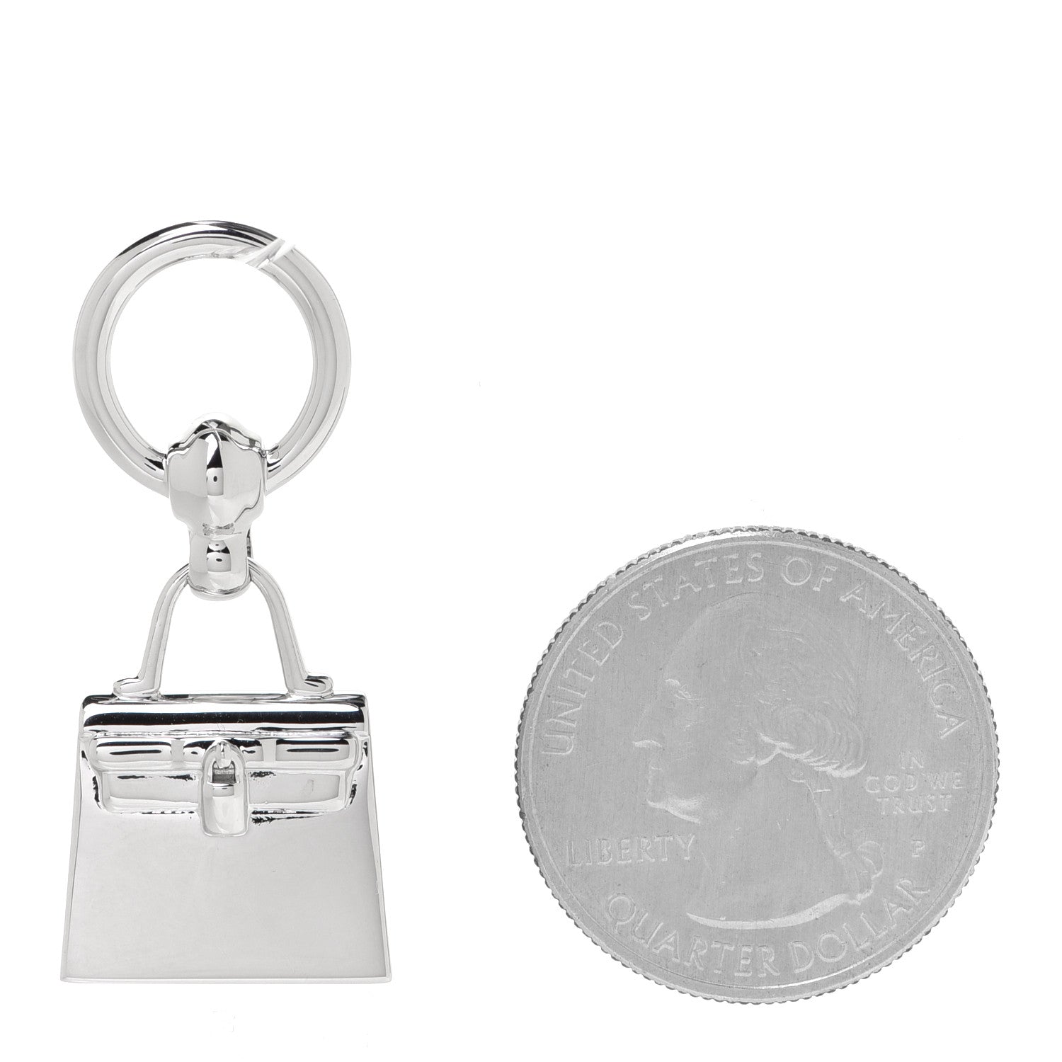Hermes Palladium Mini Kelly Twilly Ring 2 of 4