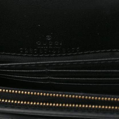 Gucci Calfskin GG Matelasse Chain Wallet Black 6 of 12