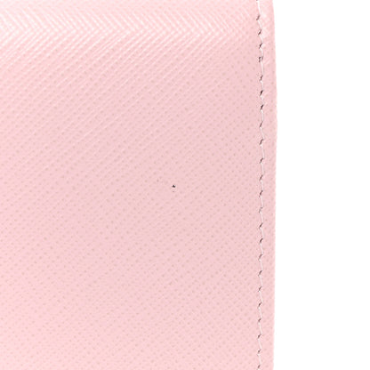 Prada Saffiano Triangle Continental Zip Wallet Alabastro 9 of 10