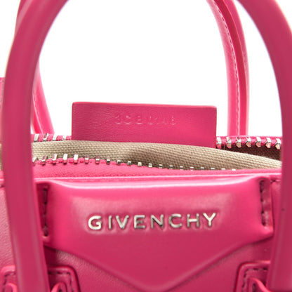 Givenchy Shiny Lord Calfskin Mini Antigona Shocking Pink 7 of 9