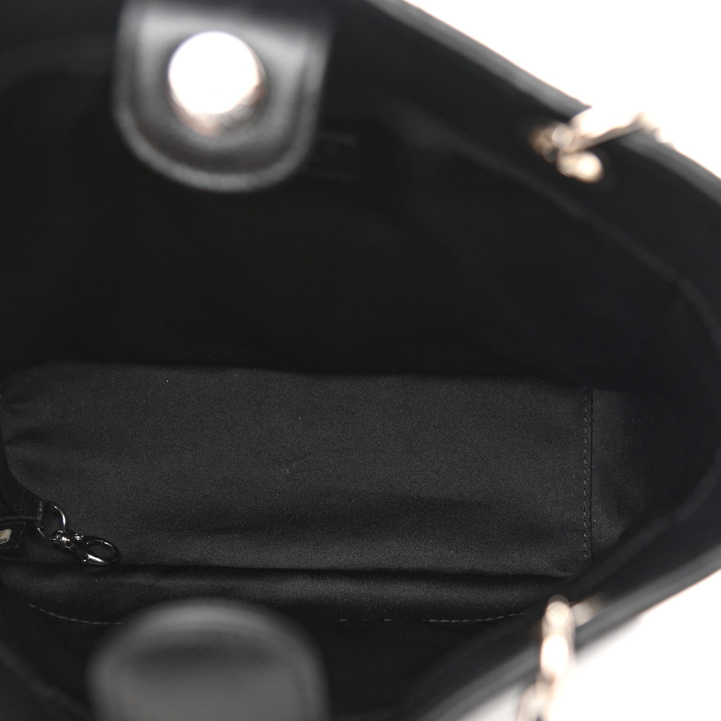 Caviar Quilted Petit Shopping Tote PST Black