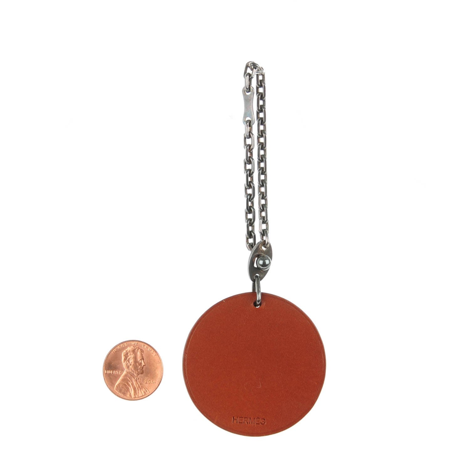 Hermes Barenia Horse Bag Charm Fauve 2 of 4