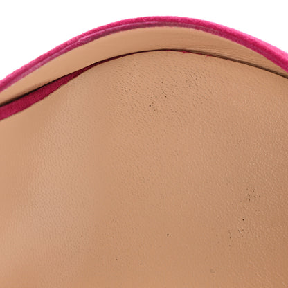 Christian Louboutin Veau Velour Iriza 100 Pumps 40 Rosa 9 of 13