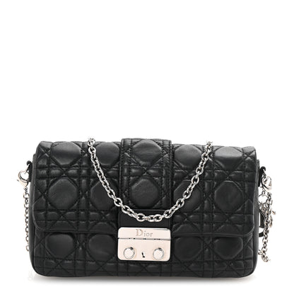 Christian Dior Lambskin Cannage Miss Dior Promenade Pouch Black 1 of 9