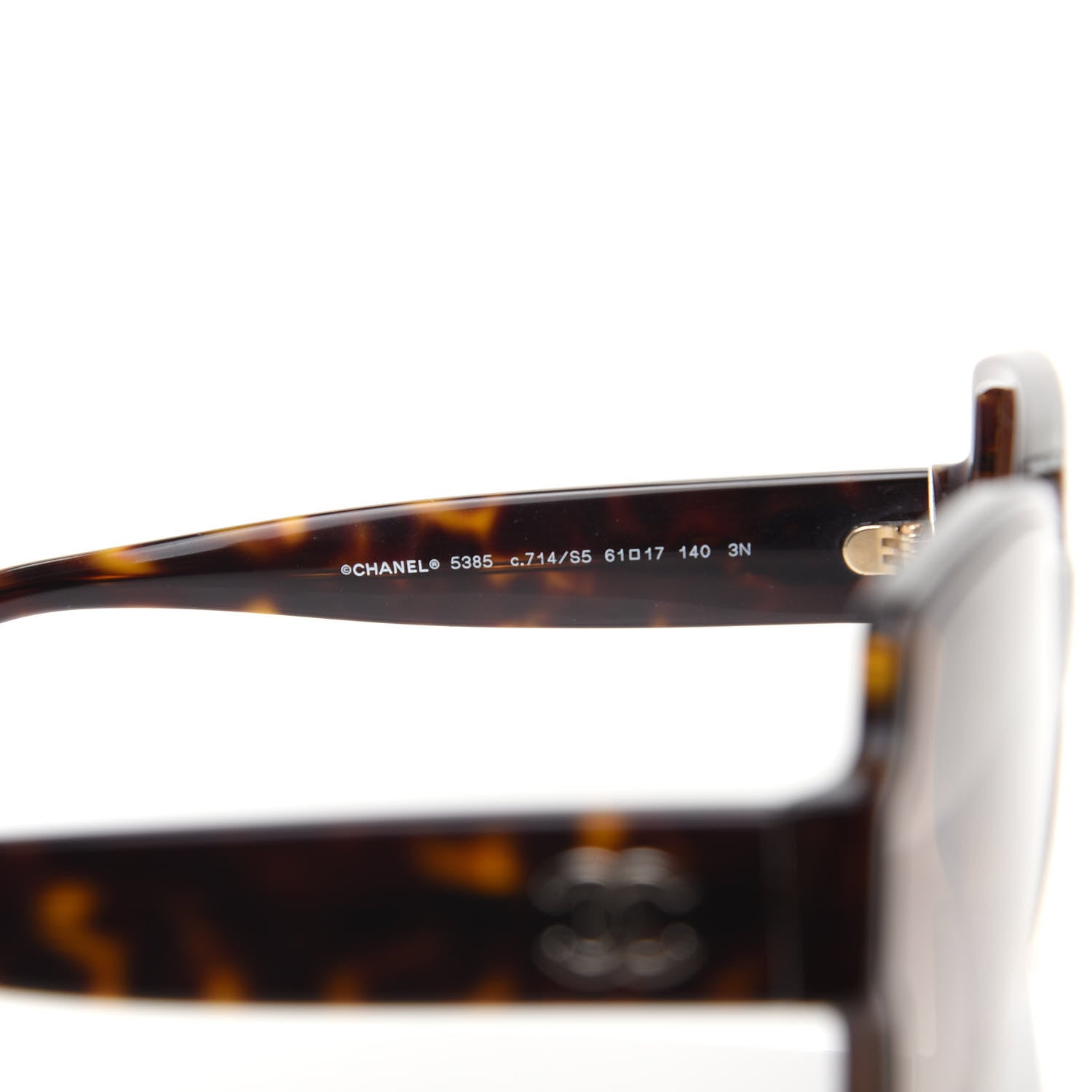 Chanel Acetate Square CC Sunglasses 5385 Tortoise 5 of 7