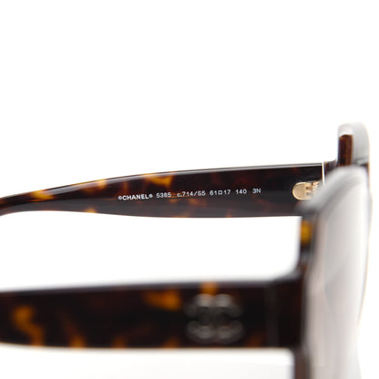 Chanel Acetate Square CC Sunglasses 5385 Tortoise 5 of 7