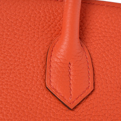 Hermes Togo Birkin 30 Orange Poppy 12 of 32