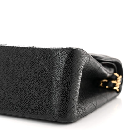 Chanel Caviar Quilted Jumbo Double Flap Black 10 of 10
