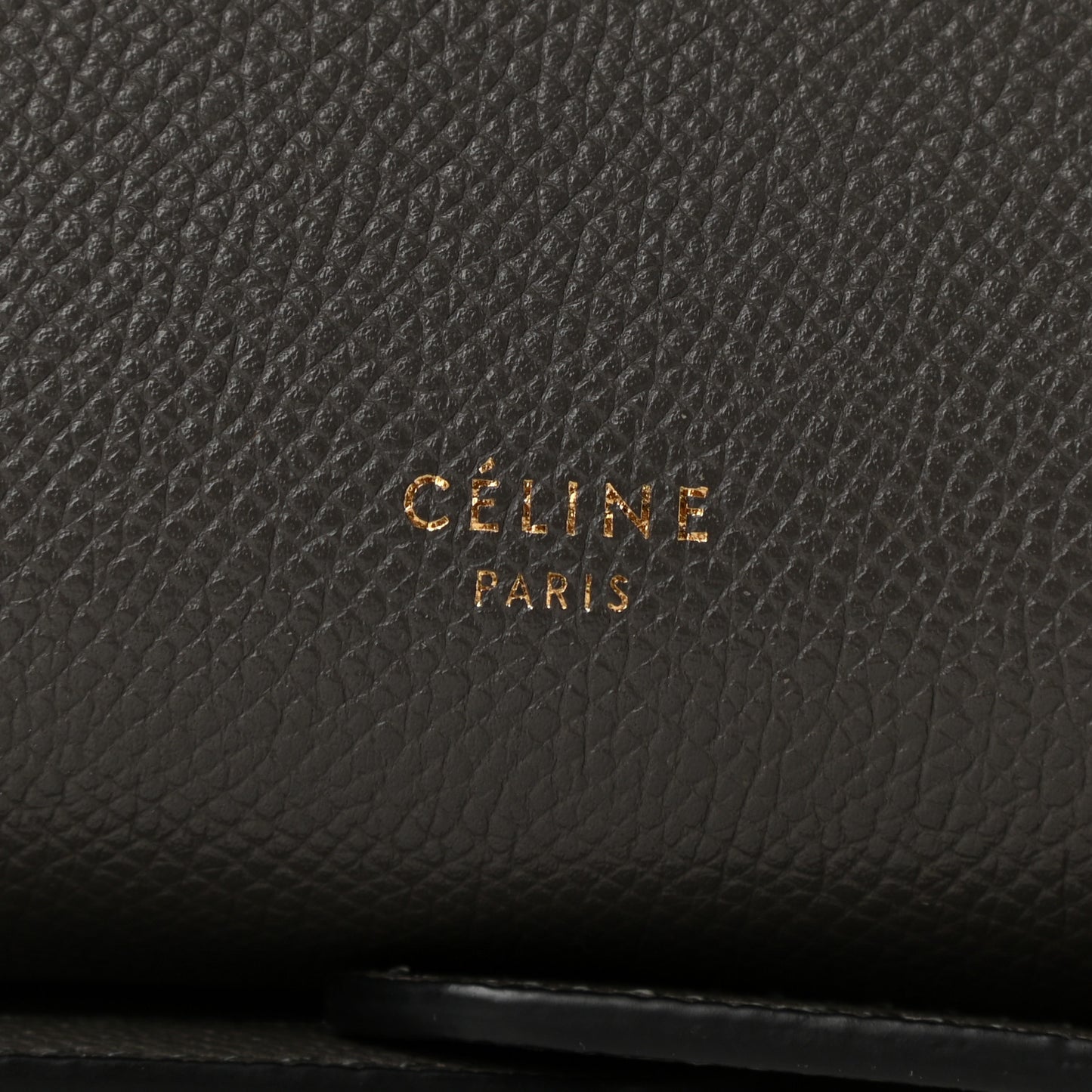Grained Calfskin Micro Belt Bag Grey