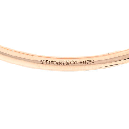 Tiffany 18K Rose Gold Gray Moonstone 8mm HardWear Ball Bypass Bracelet 3 of 4