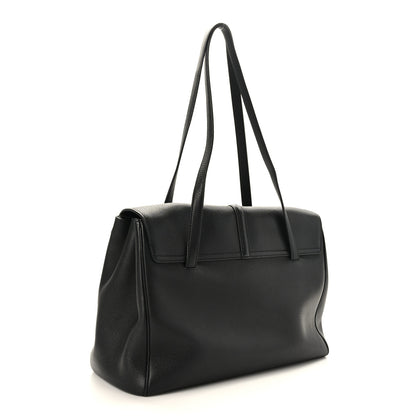 Celine Grained Calfskin Large Soft 16 Bag Black 3 of 9