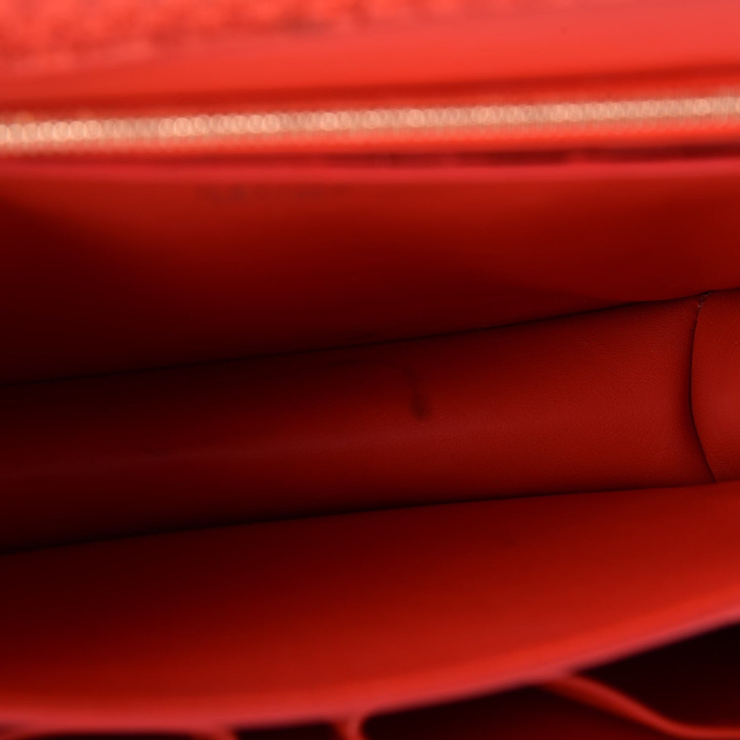 Python Medium Classic Box Flap Bag Red