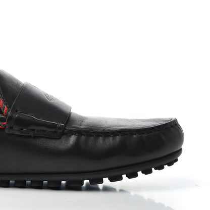 Gucci Nappa Mens Bee Driver Loafers 9.5 Black 10 of 17