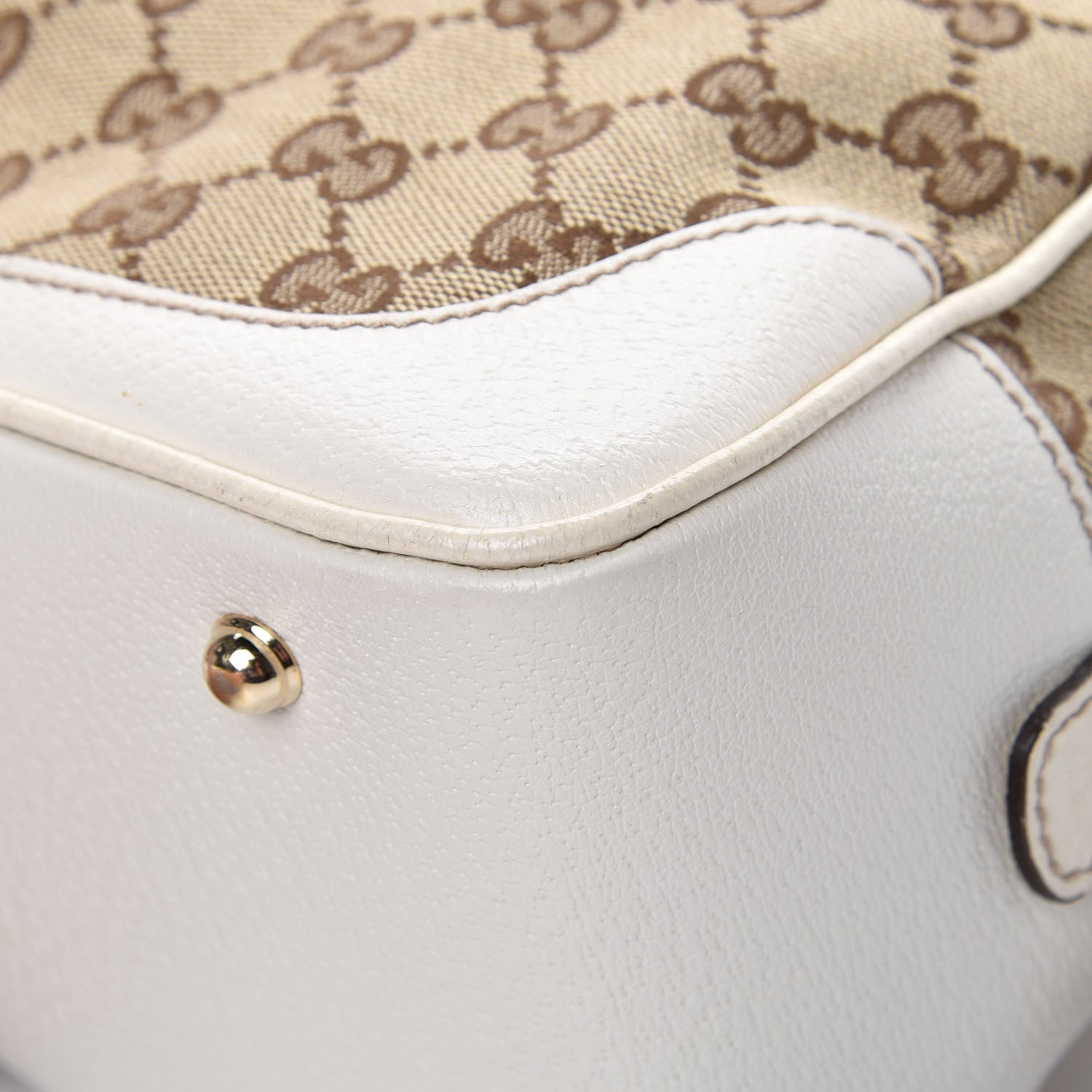 Gucci Monogram Bamboo Boston Off White 10 of 16
