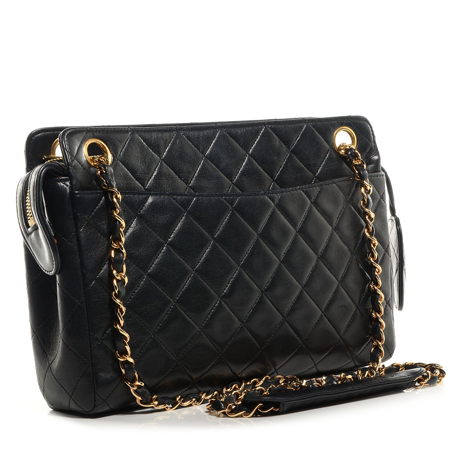 Chanel Lambskin Shoulder Bag Black 3 of 8