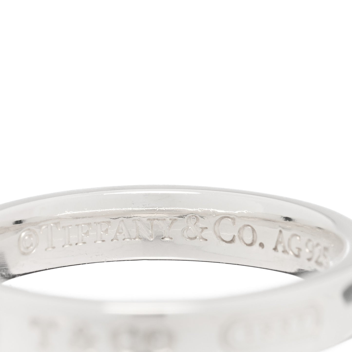 Sterling Silver Narrow 1837 Band Ring 59 8.75