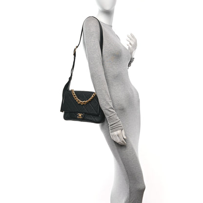 Chanel Calfskin Stitched Easy Mood Flap Black 2 of 10