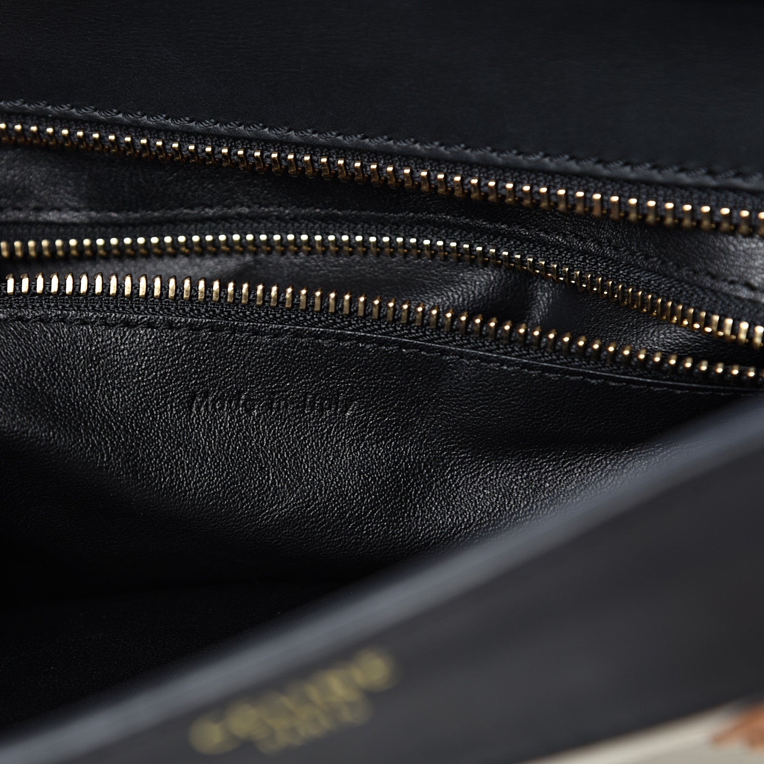 Celine Calfskin Mini Tri-Color Luggage Black Brown White 6 of 24